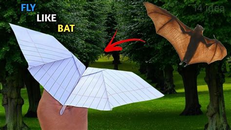 How To Make A Paper Plane Fly Like A Bat Paper Plane Flying Bat I4