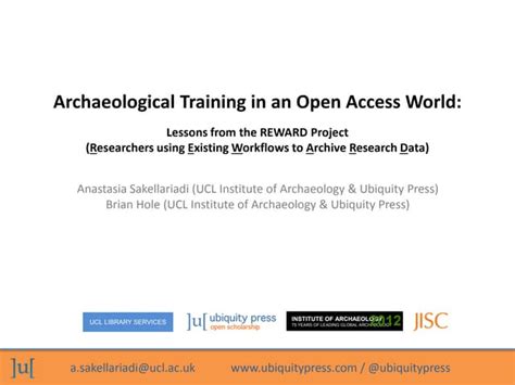 Archaeological Training In An Open Access World Lessons From The