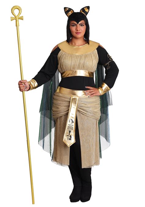 Plus Size Bastet Goddess Women S Costume Egyptian Costumes