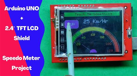 Tft Lcd Speedo Meter Arduino Uno Arduino Tft Lcd Projects Tft