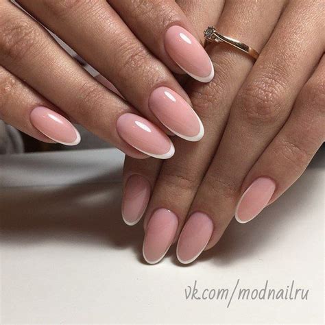 Oval Nails French Nails Cute Nails