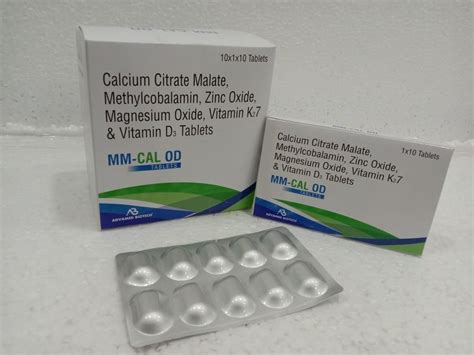 Calcium Citrate Malate Methylcobalamin Zinc Oxide Magnesium Oxide