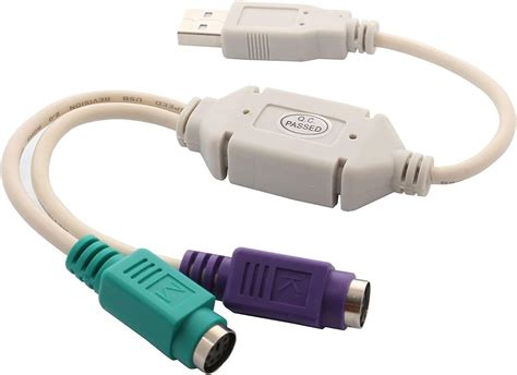 Jp Usb To Ps2、usb21 Male To Ps 2 Female Adapter Cable Version Sy Usb Ps2、white