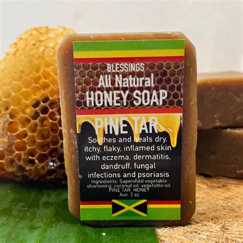 Honey Pine Tar Soap Blessings All Natural Jamaica