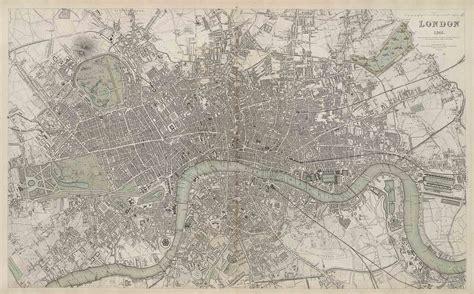 Historical Map of London 1836 – The Old London Map Company