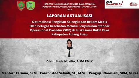 LAPORAN AKTUALISASI LATSAR CPNS 2023 BPSDM PROVINSI KALIMANTAN