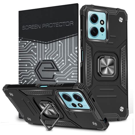 ETUI EXOGUARD QRING SZKŁO XIAOMI REDMI NOTE 12 4G PANCERNE CASE