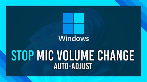 Stop Mic Auto Adjusting Volume In Windows Fix Quiet Loud On Game