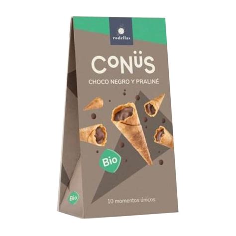 Conos Chocolate Negro Y Praline Bio G Conus Rodellas Espacio Organico