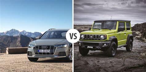 Audi A Allroad Quattro Vs Suzuki Jimny Autovergleich Autogott De