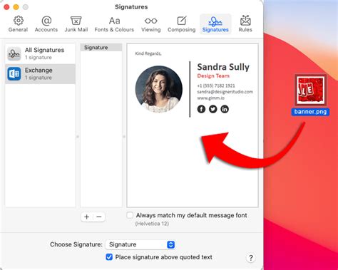 How To Add A Banner To Your Apple Mail Email Signature Gimmio