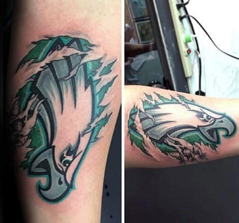 30 Philadelphia Eagles Tattoo Designs For Men - NFL Ink Ideas