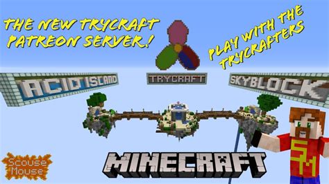 Minecraft Skyblock And Acid Island On The New Trycraft Patreon Server