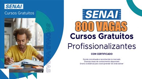 Senai oferece 800 vagas em cursos online EAD de qualificação