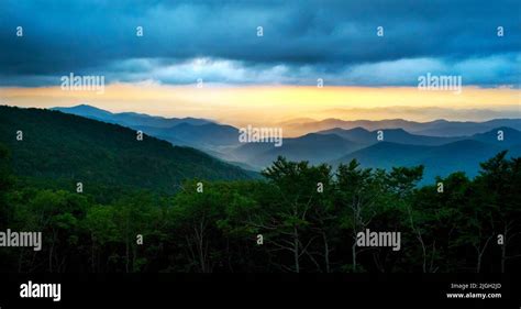 Blue Ridge Mountains in North Carolina Stock Photo - Alamy