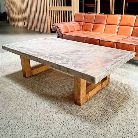 Diy Concrete Coffee Table Step By Step Instructions