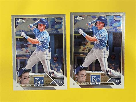 Lot Of Michael Massey Topps Chrome Rookie Base Kansas City