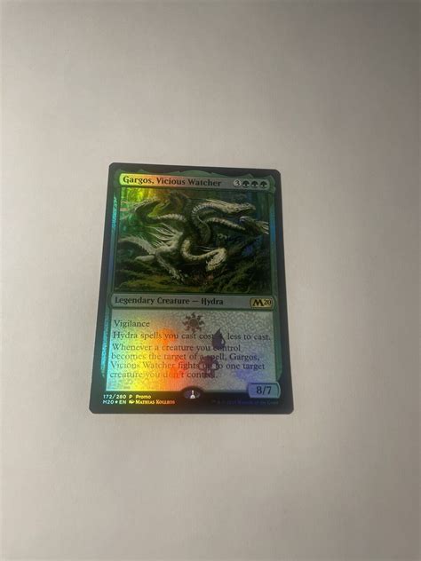 Mtg Gargos Vicious Watcher Resale Promo 172280 Foil Promo Ebay