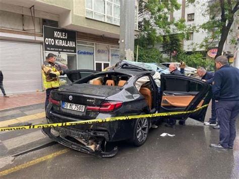 Ankara Da Feci Kaza Otomobil Dire E Arpt L Yaral Son