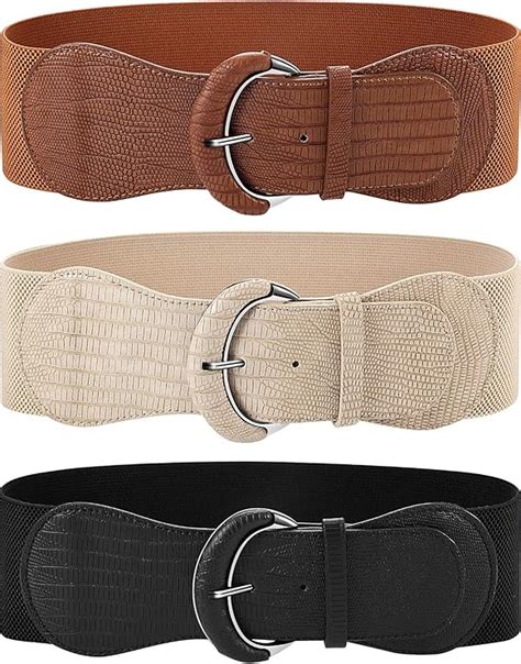 Pi Ces Ceinture De Taille Large De Femmes Ceinture Extensible