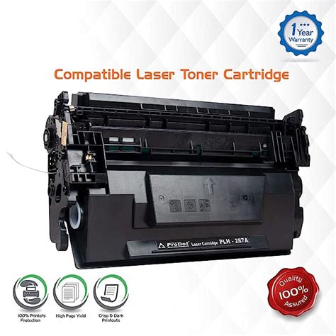 Prodot Plh 287 Laser Toner Cartridge For Hp Cf287a Compatible With Hp