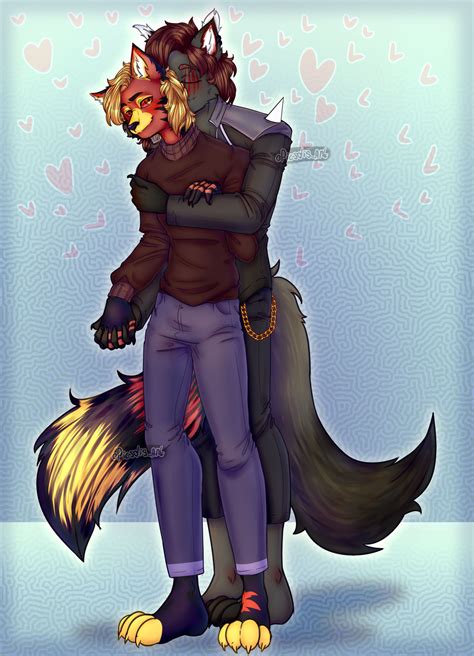 Furry Kiss Commission By Picsdis On Deviantart