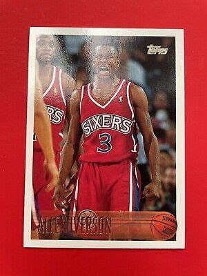 Allen Iverson Rc Rookie Topps Philadelphia Ers Ebay