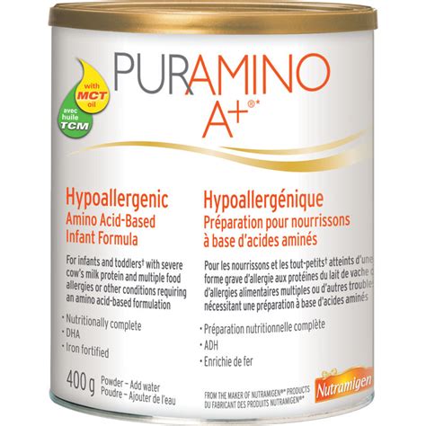 Puramino A+ Hypoallergenic Baby Formula Powder 400 G - CTC Health