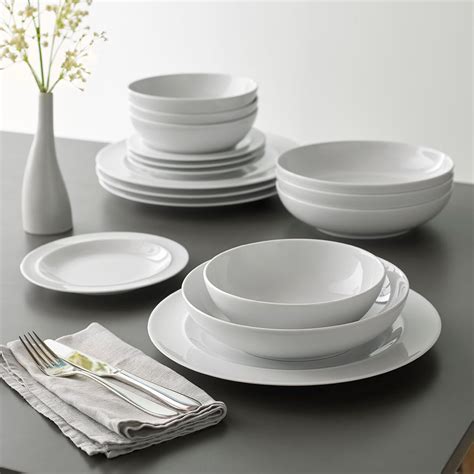 Denby White 16 Piece Porcelain Dinnerware Set Costco Uk