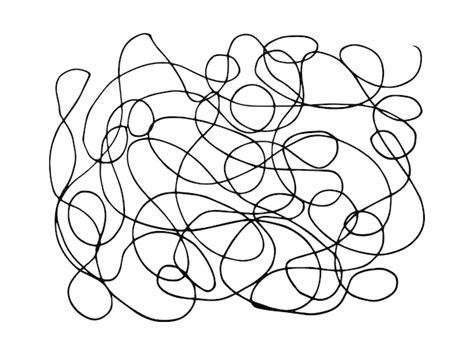 Premium Vector Hand Drawn Doodle Abstract Tangled Scribble Vector