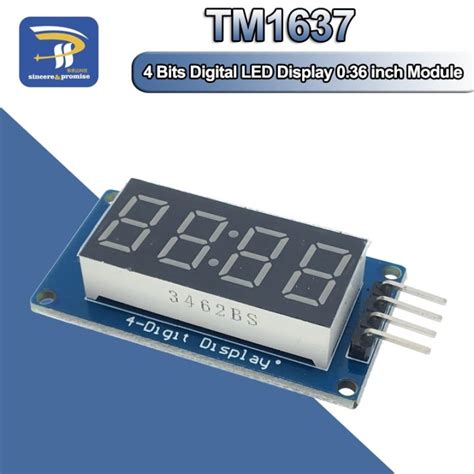 1pcs Tm1637 4 Bits Digital Led Display Module For Arduino 7 Segment 0