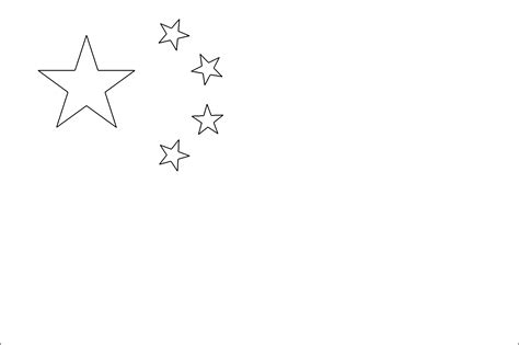 china-flag coloring page - Top Paint Coloring Pages