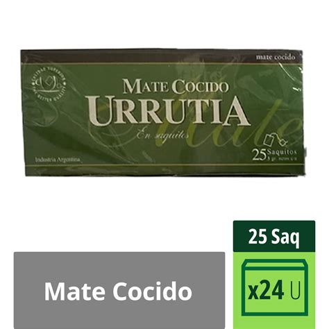 Mate Cocido Urrutia X 25 Saquitos Mayorista El Cóndor