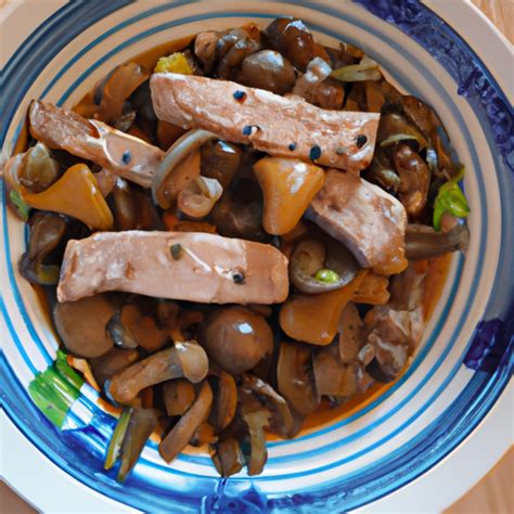 Schweinefleisch Mit Chinesischen Pilzen Und Bambussprossen Rezept