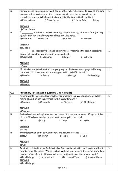 Information Technology Cbse It 402 Solution Sample Paper 2020 2021 Class 10