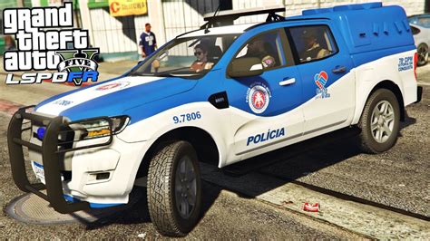 Gta V Pmba Patrulhamento A Nova Ford Ranger Da Pol Cia Militar Da