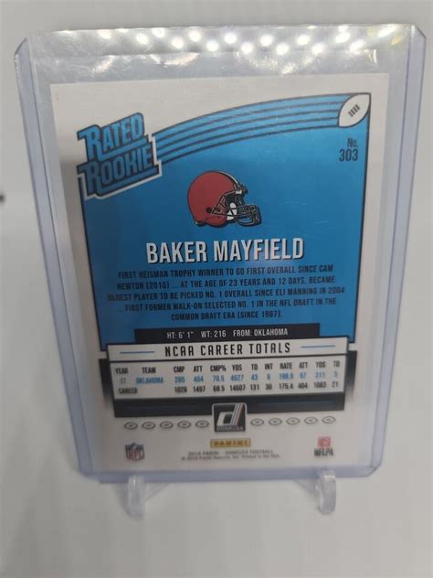 Baker Mayfield 2018 Donruss Optic Rated Rookie 153 RC MINT EBay