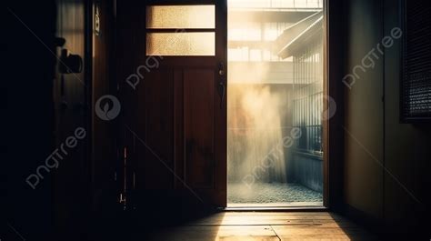 Sunlight Through Open Door