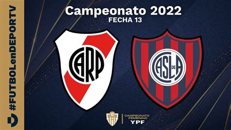 River Vs San Lorenzo Fecha 13 Primera División Campeonato