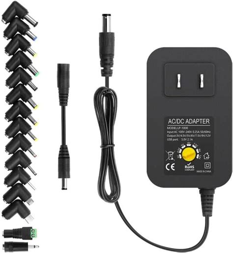 Arkare 30W Universal AC To DC Power Adapter Adjustable Power Supply 3V