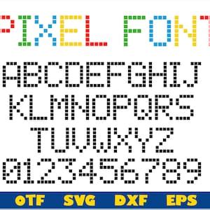 Pixel Font Svg, Pixel Font Ttf, Scoreboard Font, Arcade Game Font Svg ...