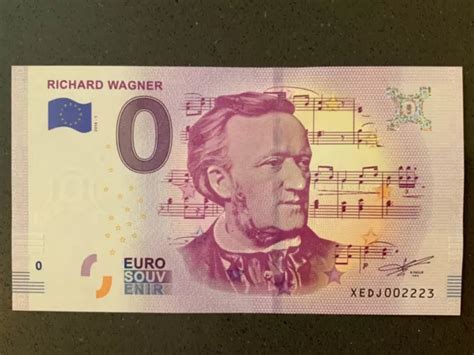 Null Euro Souvenir Schein Richard Wagner Xedj Eur