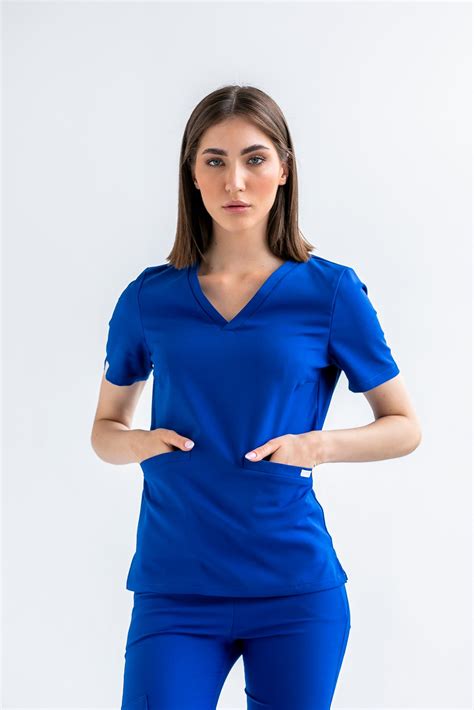 Bluza Medyczna Damska Scrubs Esther Deep Blue Doctor Queen