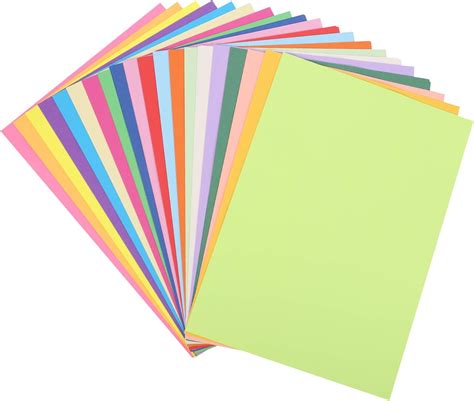 10 Colours A4 120gsm Coloured Art Paper Assorted Pack 100 Sheets