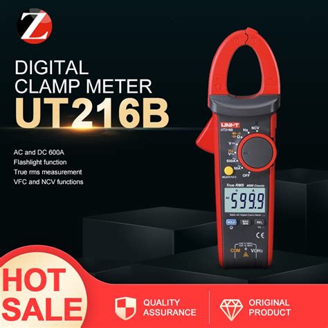 UNI T True RMS Digital Clamp Meter UT216B 600A MAX MIN Relative Modes