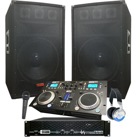 Complete Dj System 2100 Watts Connect Your Laptop Ipod Usb Mp3s