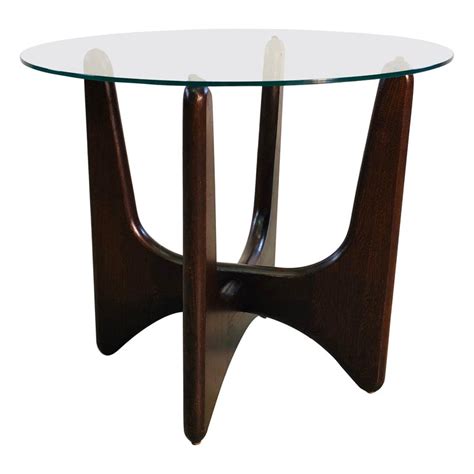 Mid Century Modern Adrian Pearsall Glass Top Side Table At 1stdibs