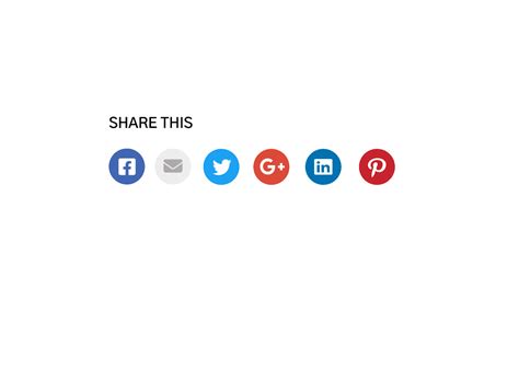 Social Share Button Figma