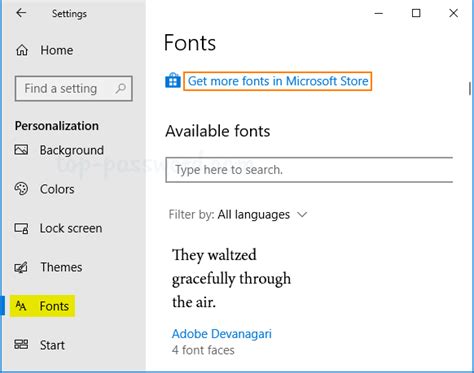 Easy Ways to Install Fonts on Windows 10 | Password Recovery