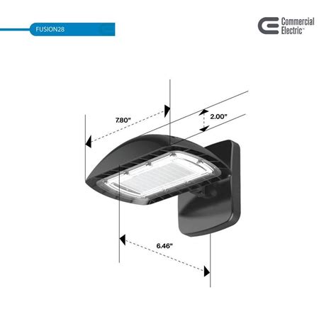 🔥commercial Electric High Output 200 Watt Equivalent Led Flood Light With Wall Mount Kit 3000